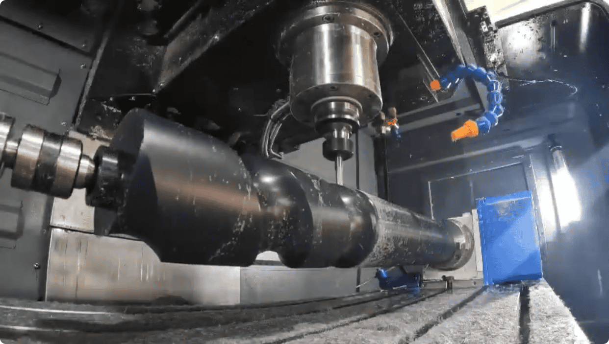 Industrial CNC machining tool used for precision manufacturing of plastic components.